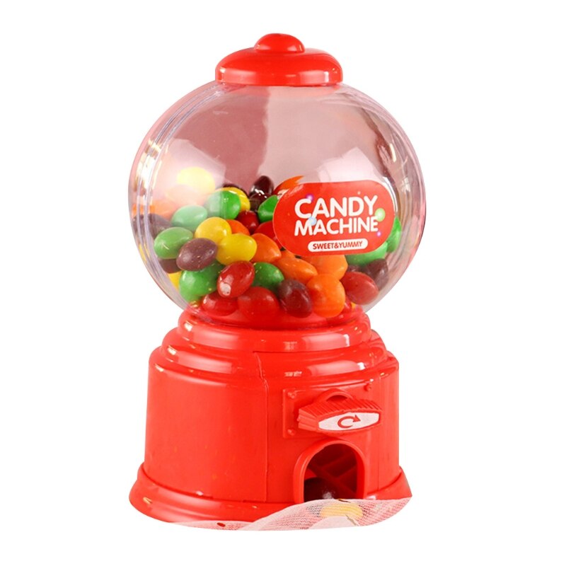 Kidâs Candy Machine Interactieve Montessori Coin Bank Stimulatie Snoep Bank Early Learning Kauwgomballen Dispenser A2UB: Red