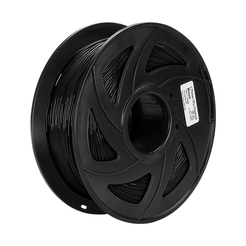 Tpu Filament 3D Printer Filament 1.75Mm Tpu Soft Verbruiksartikelen Fdm 3D Plastic Printing Filament 1 Kg: Black 1kg