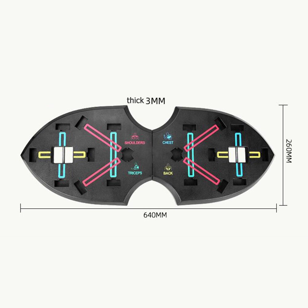 Multi-function Push Up Board Rack Gym Workout Abdominal Muscle Trainer Stand Body Building Exercise Fitness Equipment: Blue