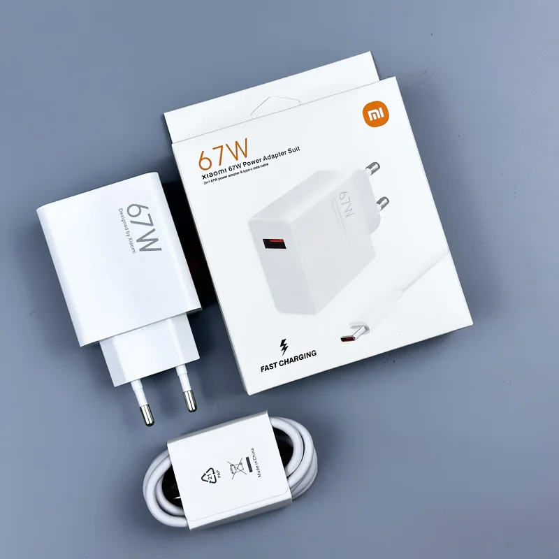 Cargador Xiaomi de 67W, Original, UE, Redmi Note 11 pro, carga rápida, cable tipo C 6A, 65W, 55W, 33W, para Redmi note 11 9 10 pro mi 11 Pro: KR