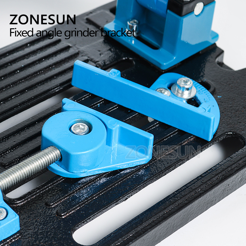 ZONESUN Angle Grinder Stand Grinder Holder Support Cast Iron Base Bracket Holder