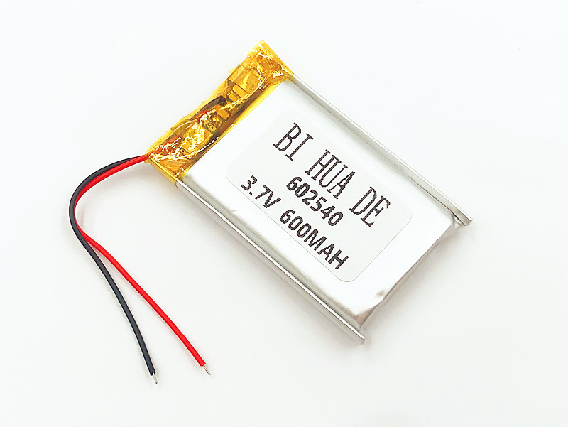 Batteria Ricaricabile Li-ione BIHUADE 600mAh - Cella Polimerica 602540 per Registratore di Guida e Penna