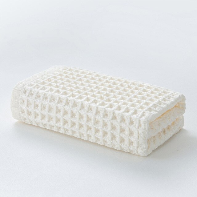 100% Cotton Hand Towels for Adults Plaid Hand Towel Face Care Magic Bathroom Sport Waffle Towel 34 X 74 CM: 2