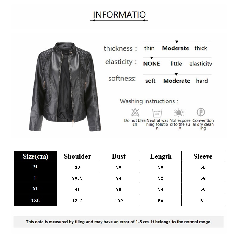 Garemay Faux Leren Jas Vrouwen Lange Mouw Pu Herfst Winter Vrouwelijke Plus Size Korte Leren Jas Voor Vrouwen