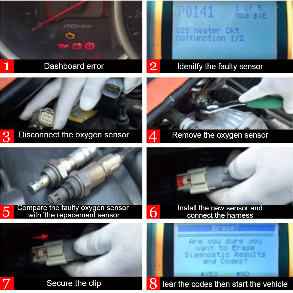 For FRT Oxygen Sensor Assy Ssangyong TIVOLI w/D16F 15~ #6735400217 Air Fuel Ratio Sensor Accessories Auto Parts