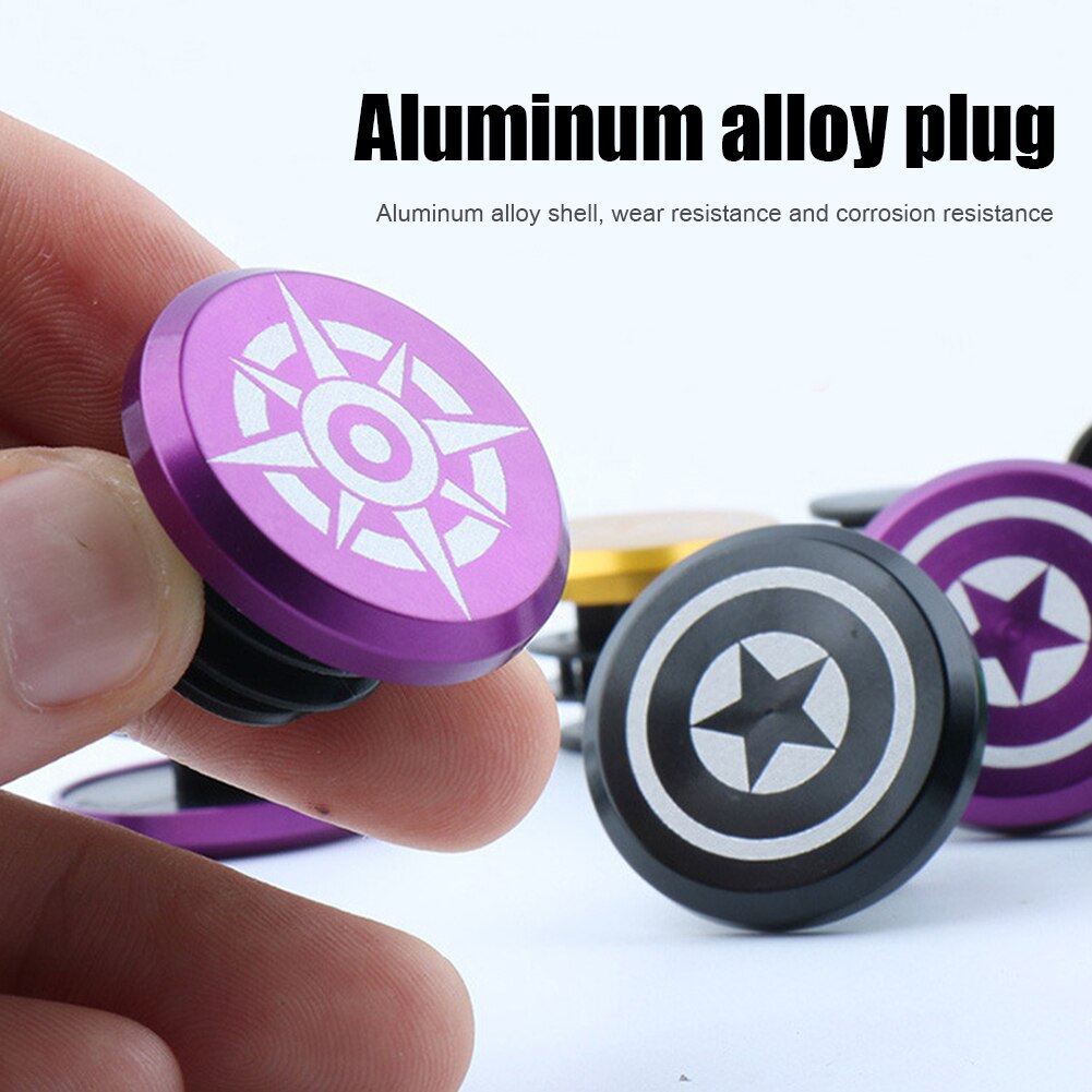 Tapones de aleación de aluminio para manillar de bicicleta, 2 piezas, para Shimano MTB, accesorios plegables para bicicleta de montaña y carretera