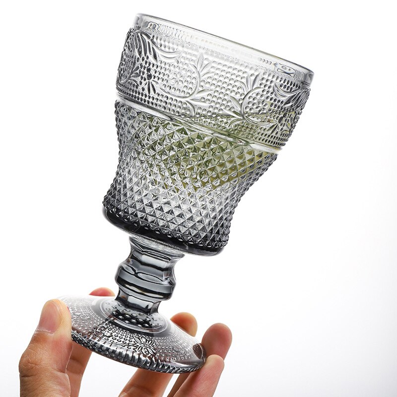 Copas de vino de colores Vintage para , copa de champán, boda, cóctel, whisky, escultura de cristal, zumo, cerveza, 2 uds.