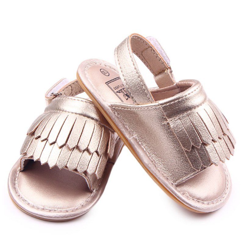 Heldere Prinses Lente Zomer Meisje Baby Lederen Schoenen Baby Mocassins Peuter Rubber Bottom Anti-Slip Babyschoenen