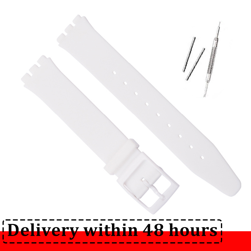 Silikonarmband für Swatch-Uhrenarmband, 16 mm, 17 mm, 19 mm, 20 mm, wasserdicht, weiches Gummi-Uhrenarmband, Handgelenk-Armbinde, Gürtel