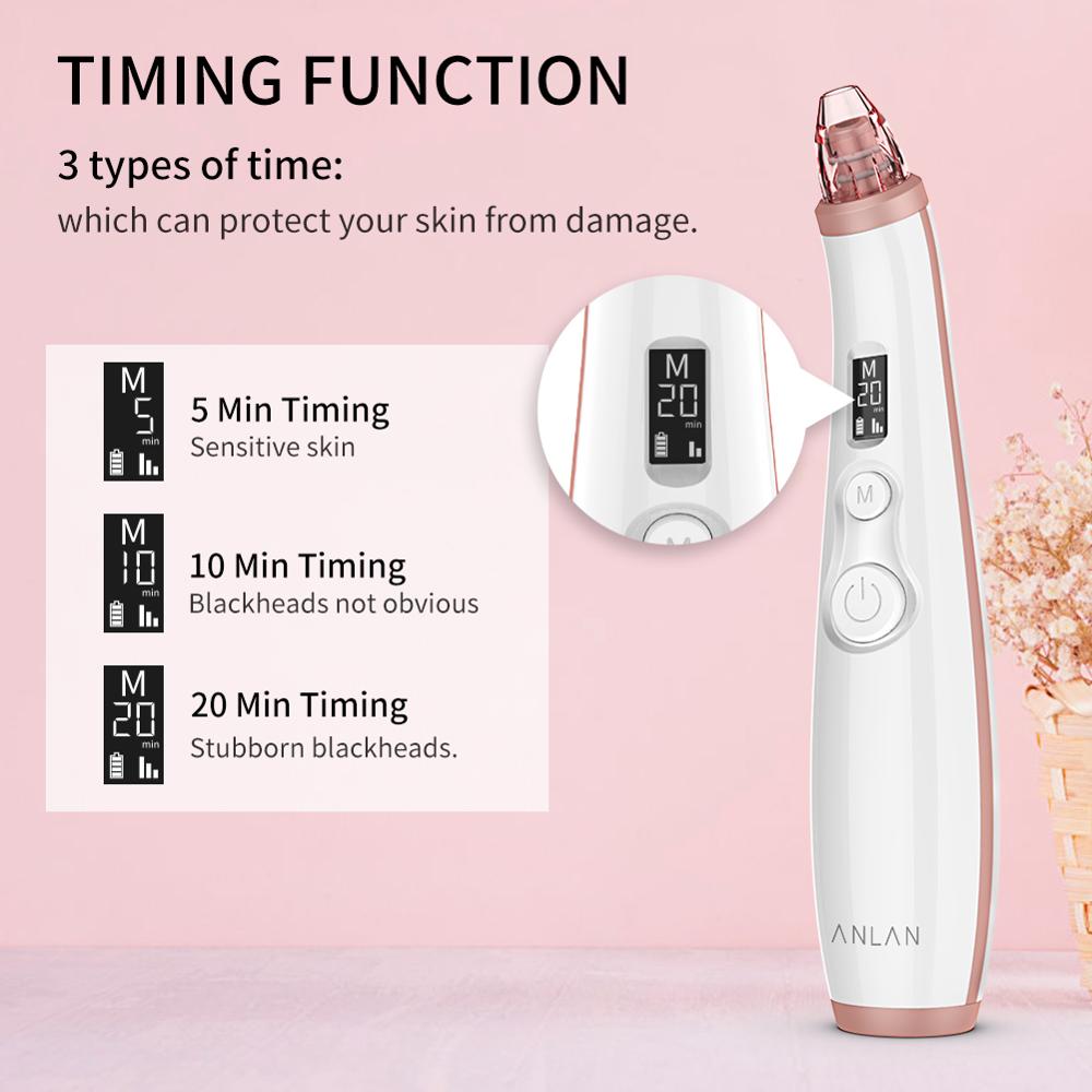 ANLAN Vacuum Blackhead Remover Skin Care Pore Acne Pimple Removal Blackhead Removal Device Vacuum Pore Cleaner For Face