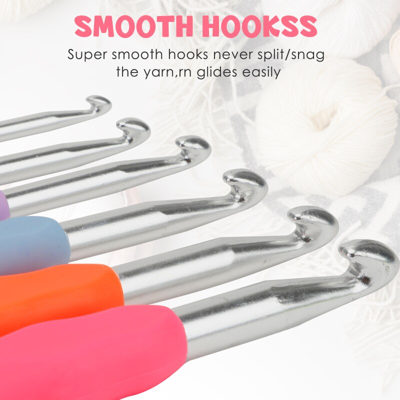 Houten Haaknaalden Set, 10 Stks Haaknaald Draagbare Praktische Ergonomische Houten Handvat Metalen Haaknaald Breigereedschap Houten Haaknaalden Set, 10 Stks Haaknaald Draagbare Praktische Ergonomische Houten Handvat Metalen Haaknaald Breigereedschap