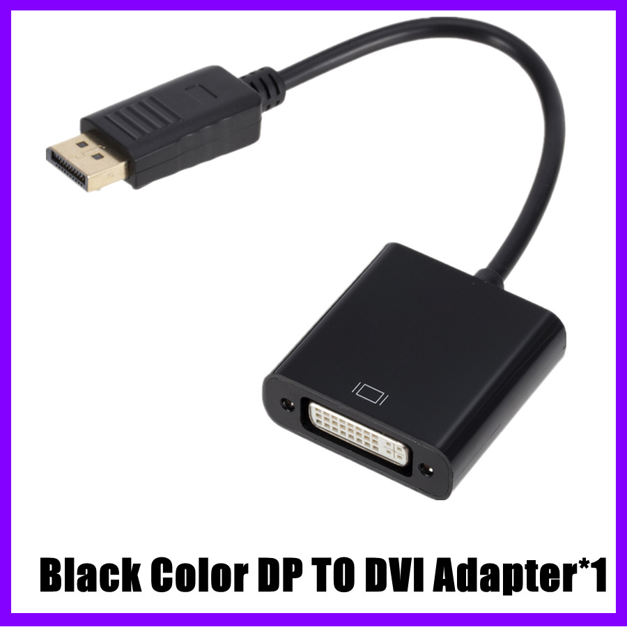 Adattatore da 1080P DP a DVI DisplayPort Display Port a DVI cavo adattatore convertitore da maschio a femmina per Monitor proiettore Display: Default Title