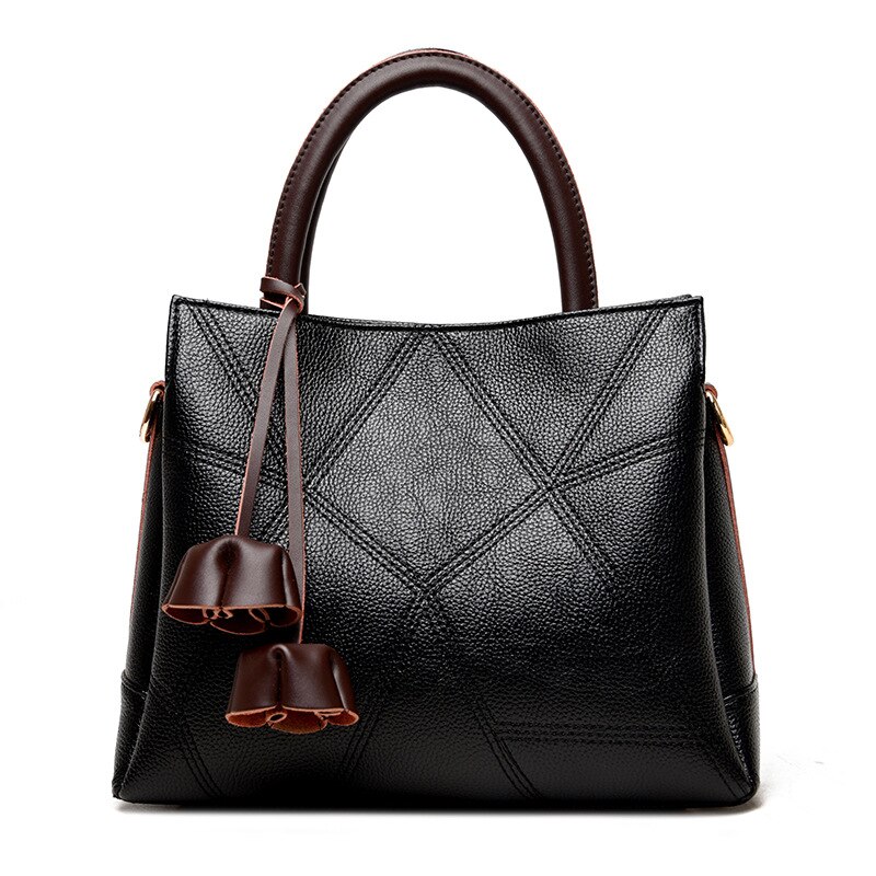 Handtas Purse Multi-Layer Grote Capaciteit Tote Tas Voor Dames: Black