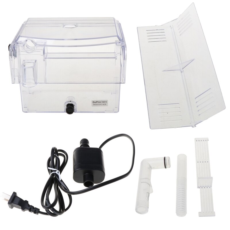 Aquarium Breeding Hatchery House Clear Fish Tank Incubator Transparent Breeder