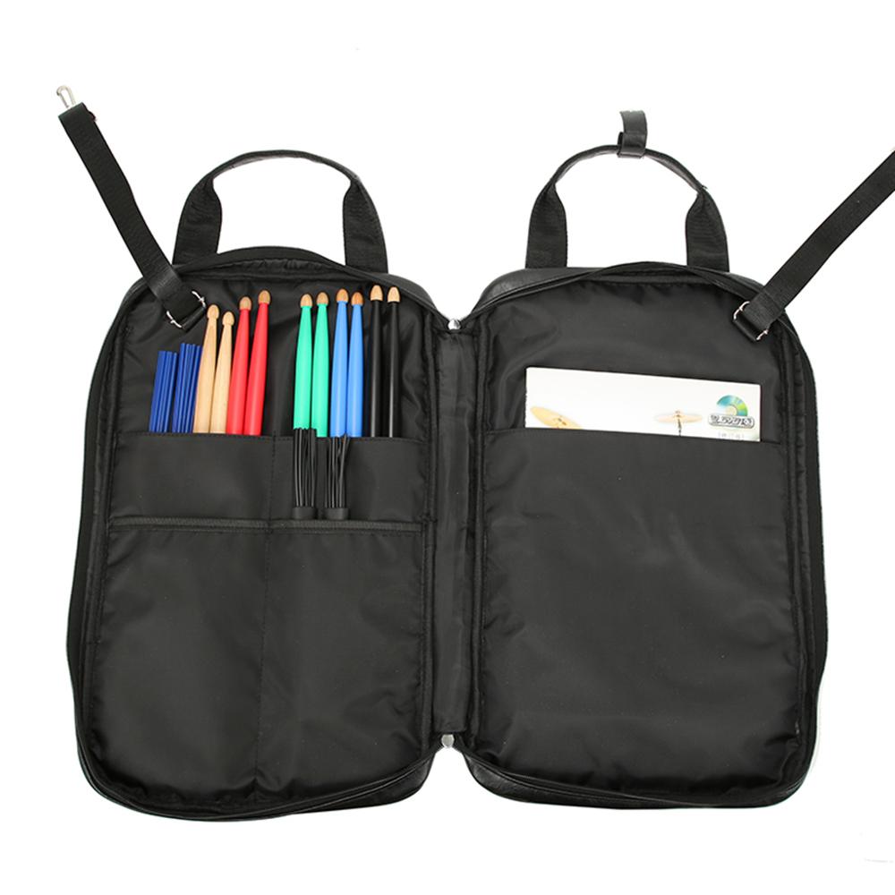 Sac à dos en cuir PU pour bâtons de tambour, sacoche de transport pour baguettes, sac à main, accessoires pour instruments de musique