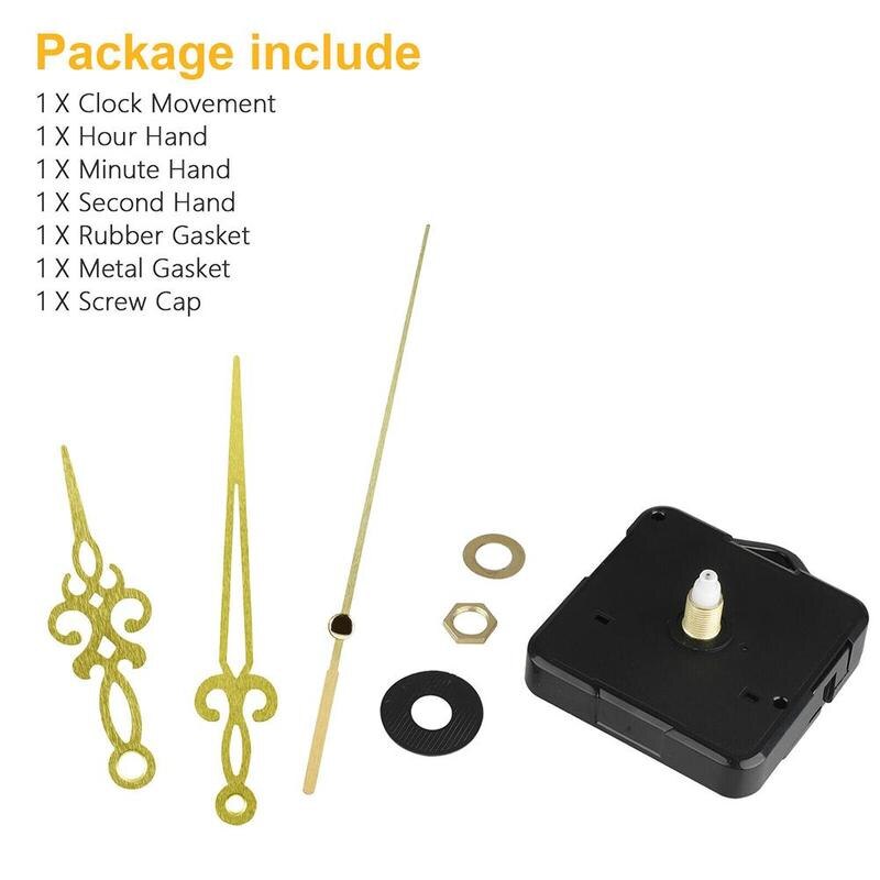 1 stuk kwarts wandklok bewegingsmechanisme spindel goud kit set benodigdheden wijzers diy gereedschap  p1 j 0