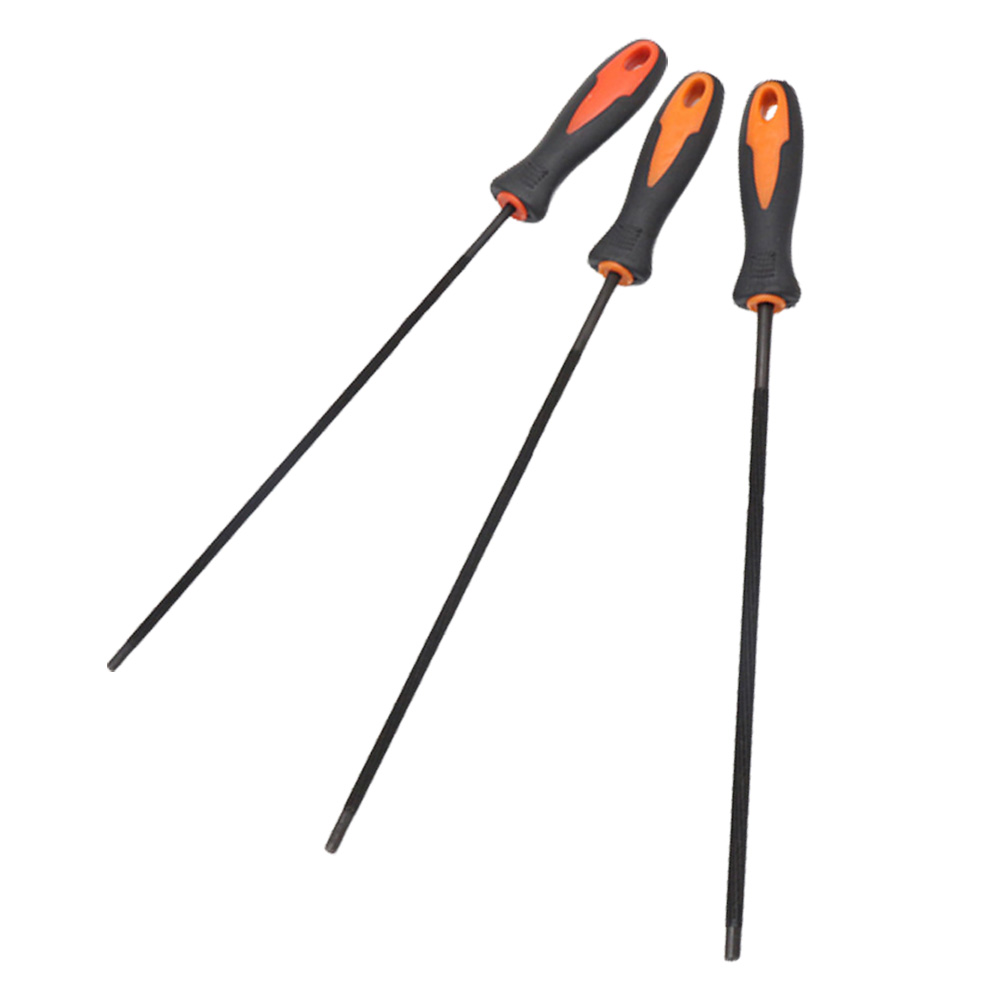 1 stk. runde motorsagfiler for sliping av kjede, rund stålsliper, motorsagsliping, sliping av motorsagfiler. 4mm/4.8mm/5.5mm