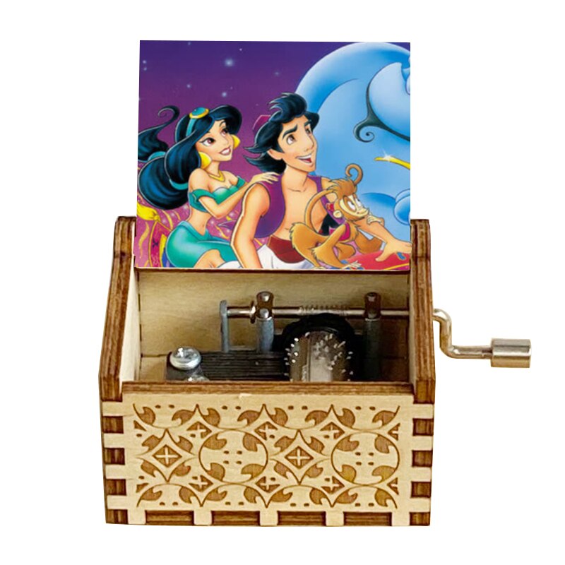 Wooden Music Box Color Music Box Birthday Wooden Small Box Daughter Son Christmas: SKU-8