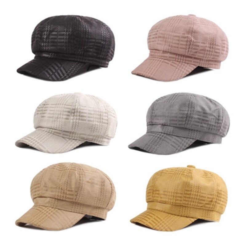 XdanqinX Novelty Adult Women Retro Newsboy Caps Vintage Female Hat Multicolor Women&#39;s Brands Cap Snapback Cap