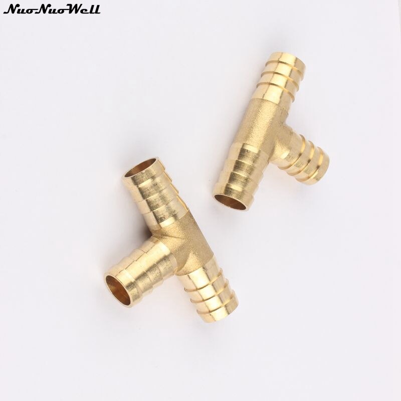 2pcs/Bag 16*16mm T-Junction T Brass Fitting Water Connection Water Pipe Fitting Metal Tee connectors