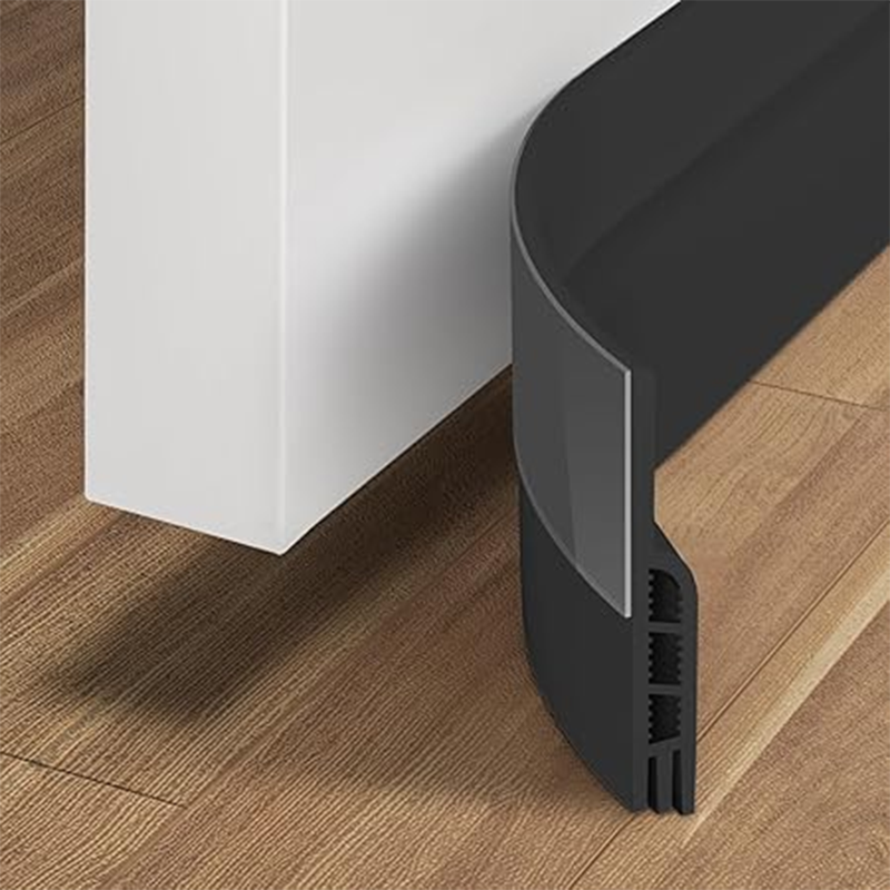 Door Draft Stopper Under Door Draft Blocker Insulator Door Sweep Weather Stripping Noise Stopper Strong Adhesive: Beige
