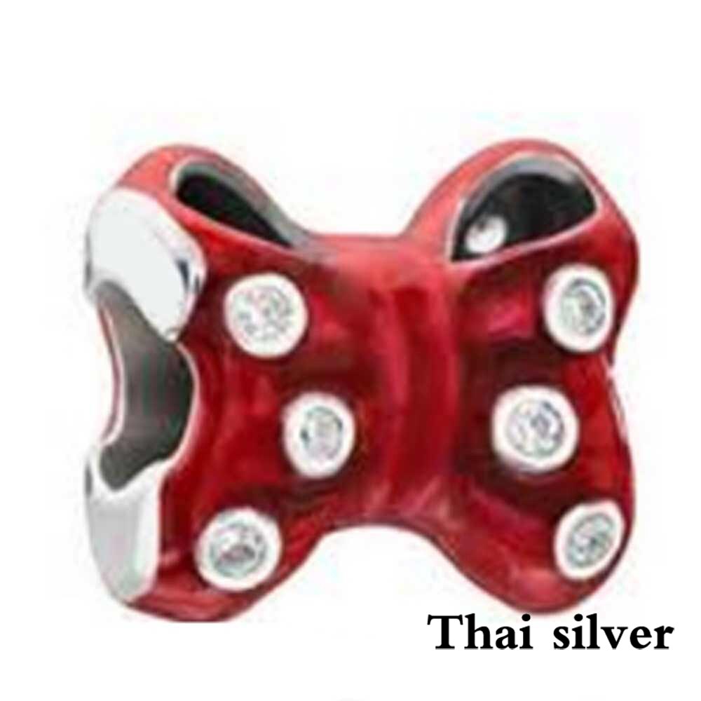 2019 NEW Thai Argento Nobile Arco Metropolitana Carosello Romantico Giorno di san valentino del Regalo di Fascino del Fiocco di Neve In Rilievo Collezione In Edizione Limitata: PDLLW0871