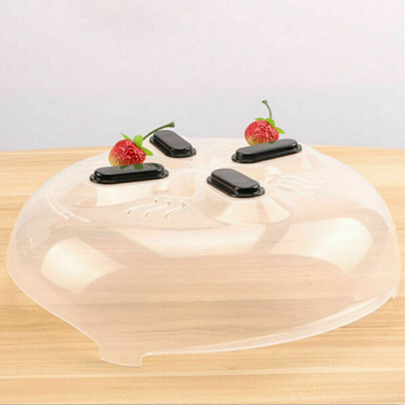 Microwave Plate Covers Steam Vent Lid Dish Food Splatter Home Kitchen Universal