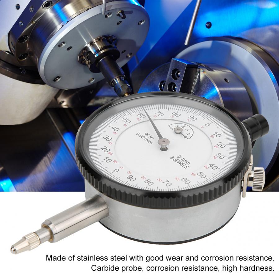Digitale Messuhr 8 Juwelen Stoßfest Messuhr 0,001mm 0-1mm Zifferblatt-Sauerei Werkzeug Mechanische Zifferblatt anzeige