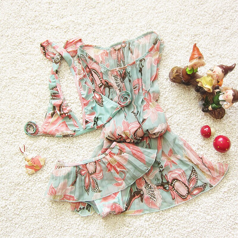 Maillot de bain trois pièces pour enfants, coréen, mignon, pour bébés filles, bikini, vêtements de plage