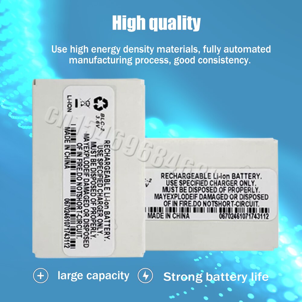 800mAh BLC-2 BLC 2 BLC2 batteria di ricambio per Nokia 3310 3330 3410 3510 3510i 5510 3530 3335 3686 3685 3589 3315