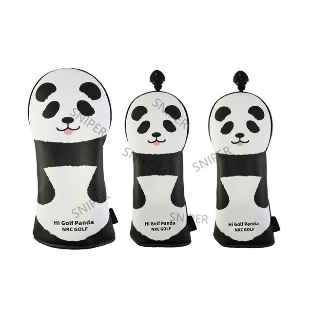 Golf Head cover Golf Panda Golf Driver Fairway Wood set Cartoon headcovers