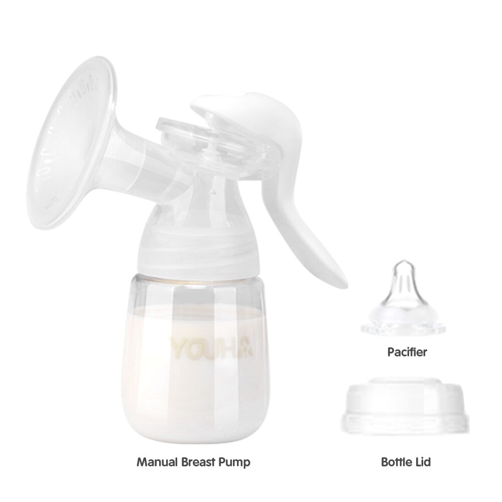 YOUHA Manuelle Brust Pumpe silikon Mit 210ml Breiten Mund Baby Fütterung Milch Flasche BPA FREI Postpartale Milch Hersteller Bebes accesorios
