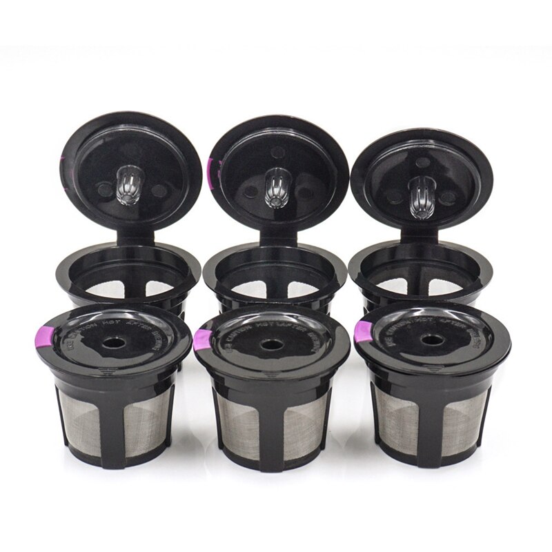 Dosette de filtre à café k-cup rechargeable réutilisable de 6 pièces pour cafetière Keurig K50 & K55