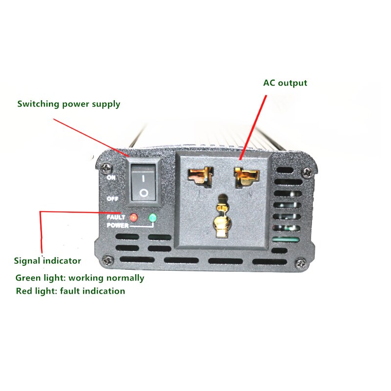 12V to 220V inverter modified sine wave car inverter 300W 500W 1000W 1200W 1500W 2000W Off-grid solar system