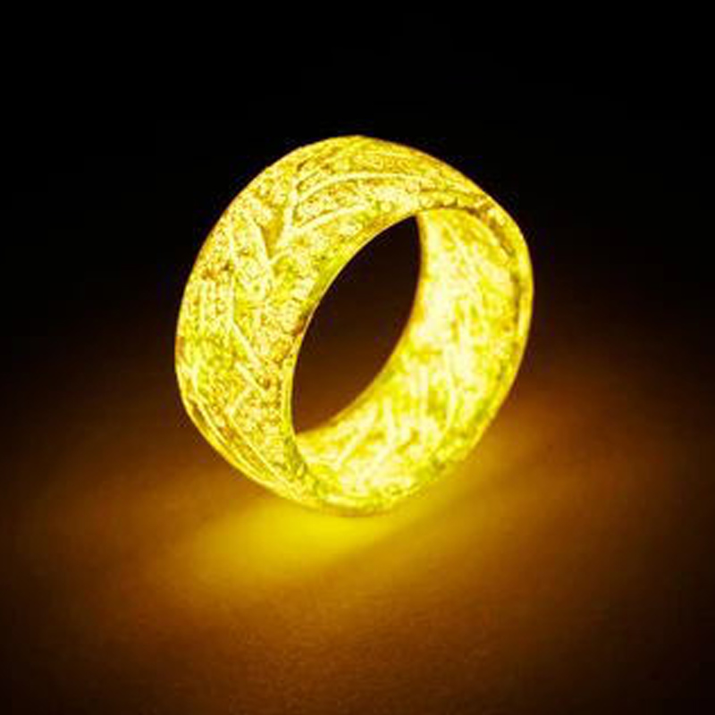 Bagues lumineuses pour fissures, anneau lumineux brillant dans la nuit, bijoux unisexe, décoration pour femmes et hommes