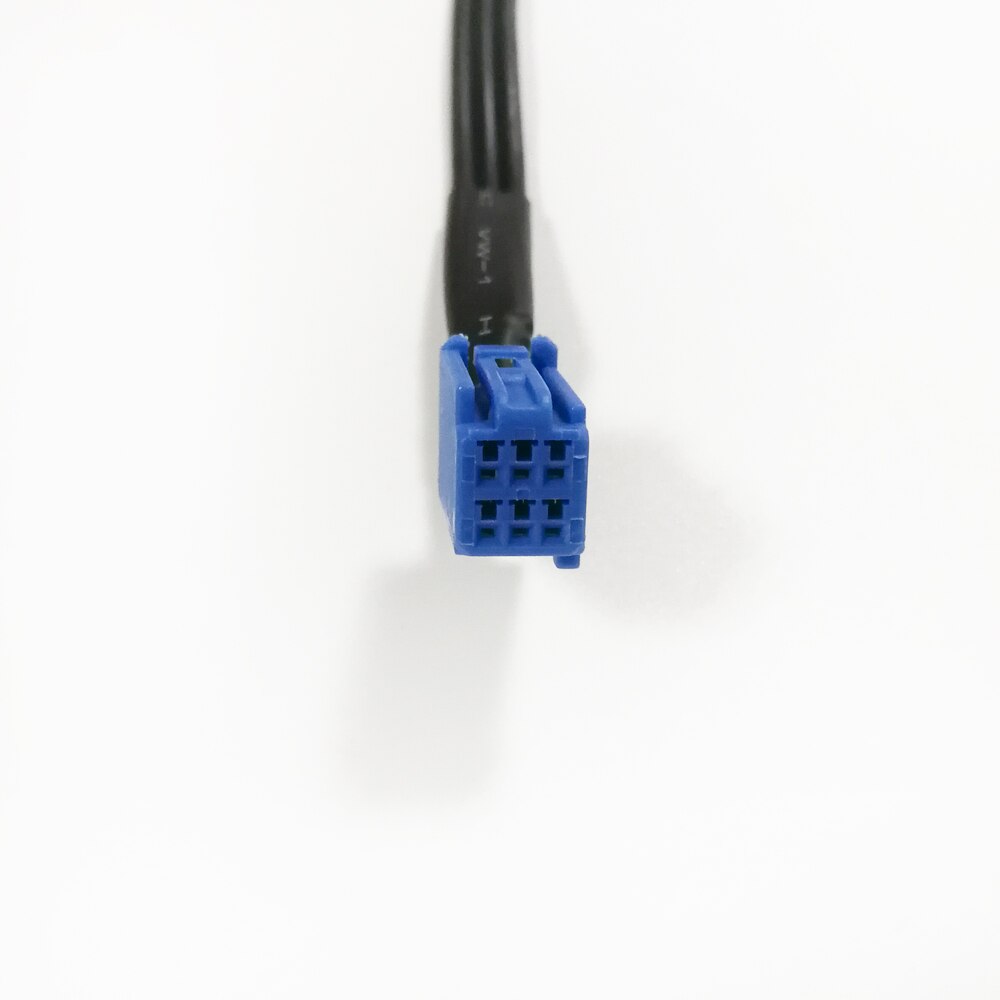 Biurlink 6 pin rca wire bil dvd navigation rca line out kabel adapter til toyota navigation blå 6 pin stik