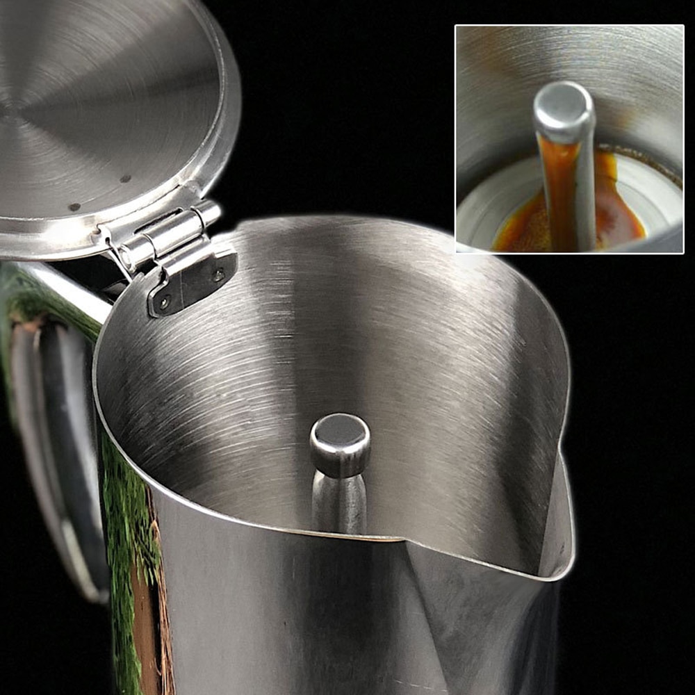 Trykk kaffetrakter espresso komfyrtopp rustfritt stål slitesterk moka cafeteira expresso perkolator gryte praktisk moka kaffekanne