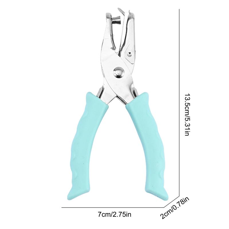 1 Hole Puncher Heavy Duty 1 Hole Punch Tool Paper Puncher Portable Hand Held Scrapbook Tool With Ergonomic Soft Grip For
