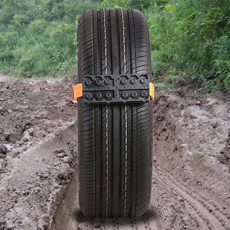 2pcs Tire Chain Strap Snow Chain Emergency Anti-Skid Automobile Belt for Outdoor Car SUV Universal Anti Skid Snow Chains Nylon