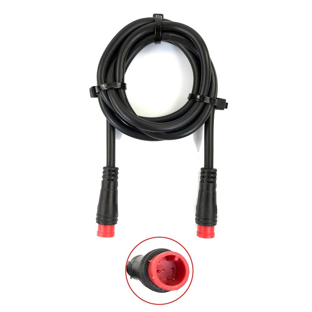 RICETOO Julet 2/3/4/5 Pin Conversion Line Waterproof Extension Cable Wire for Throttle Display Ebrake Light Ebike Parts: 2 Pin Male-Male