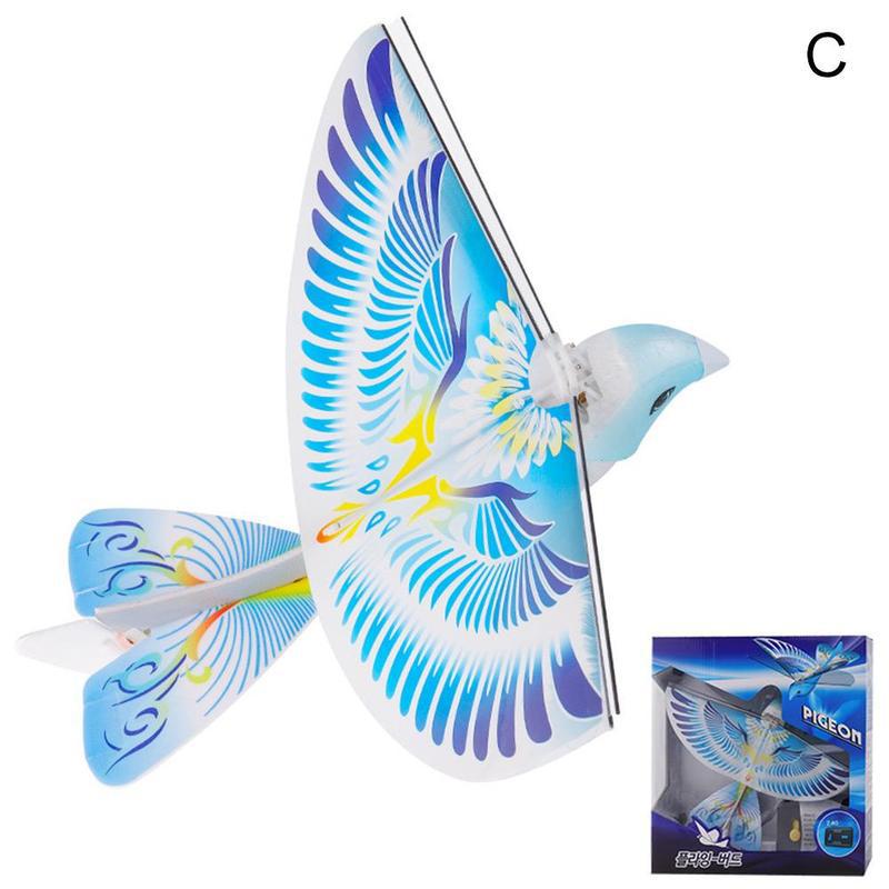 360 Graden Vliegende Rc Vogel Speelgoed Vliegende Vogels Elektronische Mini Rc Drone Speelgoed Helikopter 235X275X70Mm 2.4 Ghz Afstandsbediening E-Bird: Blue