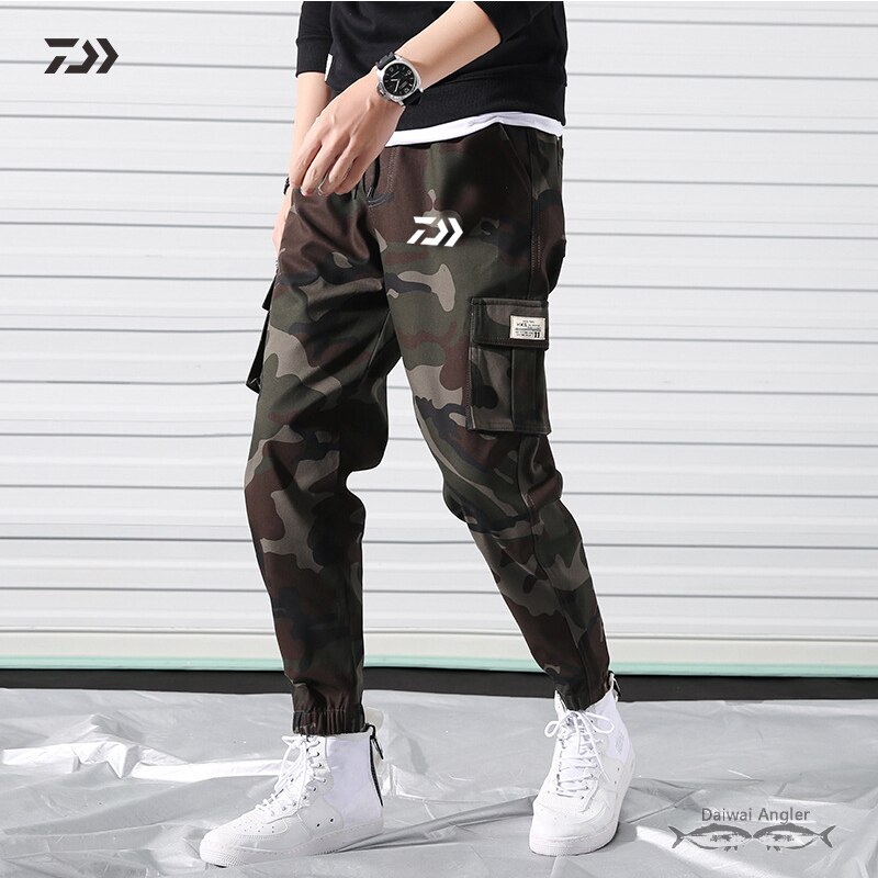 Pantalon Daiwa séchage rapide Sports de plein air pantalons de pêche coton randonnée vêtements de pêche hommes été Anti-sueur Polyester vêtements thermiques