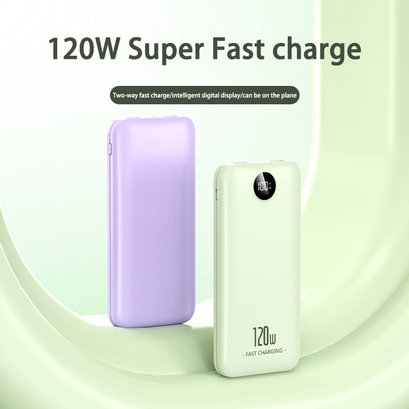 Xiaomi 120W Power Bank 200000mAh Large Capacity Fast Charging Mobile Portable Digital Display Spare Battery for Iphone Huawei