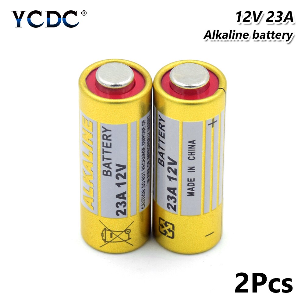 Alkaline batterij 12V Alkaline 23A Batterij LRV08 L1028 8F10R Batterijen Voor Afstandsbediening Deurbel: 2 PCS