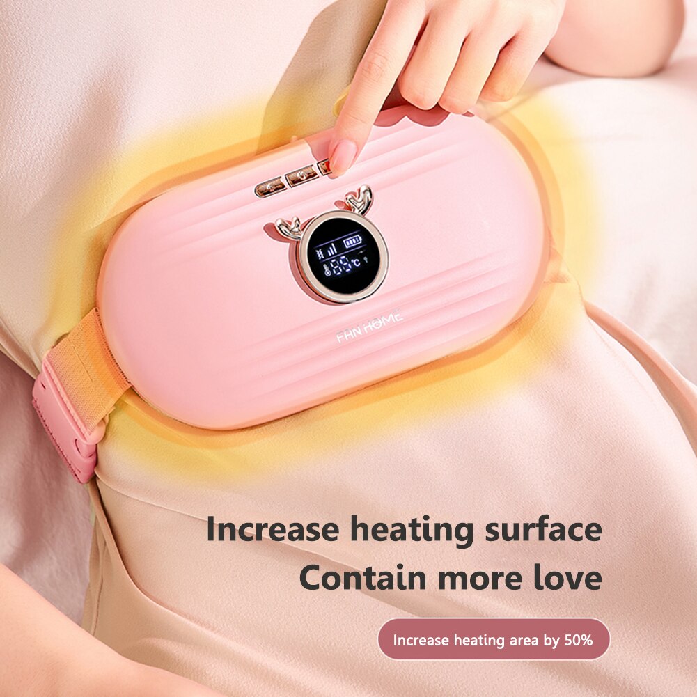 Relieve Menstrual Pain Abdominal Heating Massage Warm Palace Belt Massager Electric Heating Uterus Acupoints Vibrating Massage