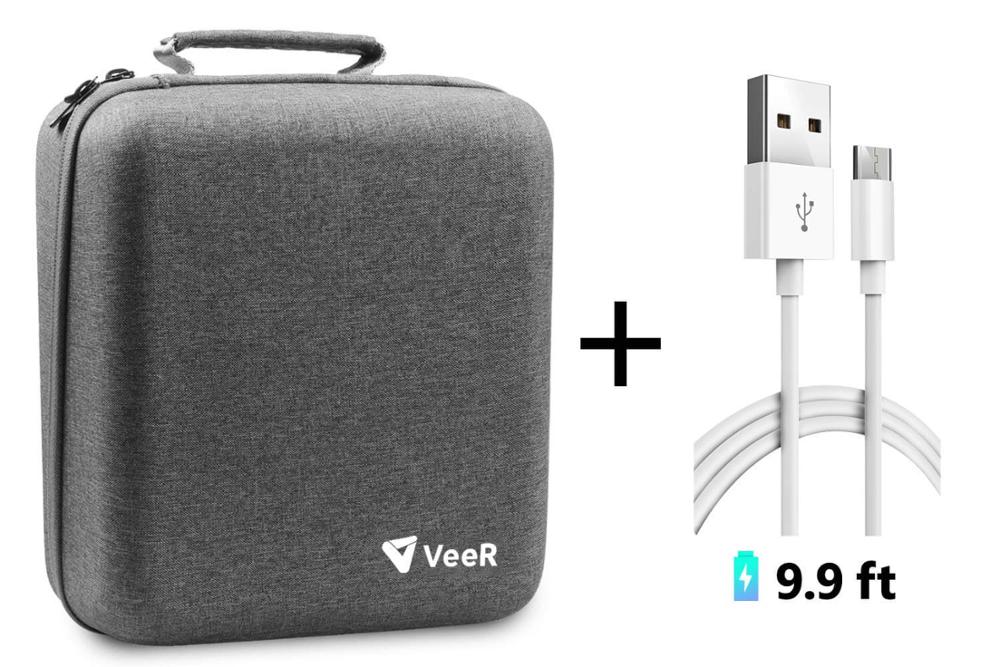 Veer vr oculus go case met verlengsnoer stroomkabel