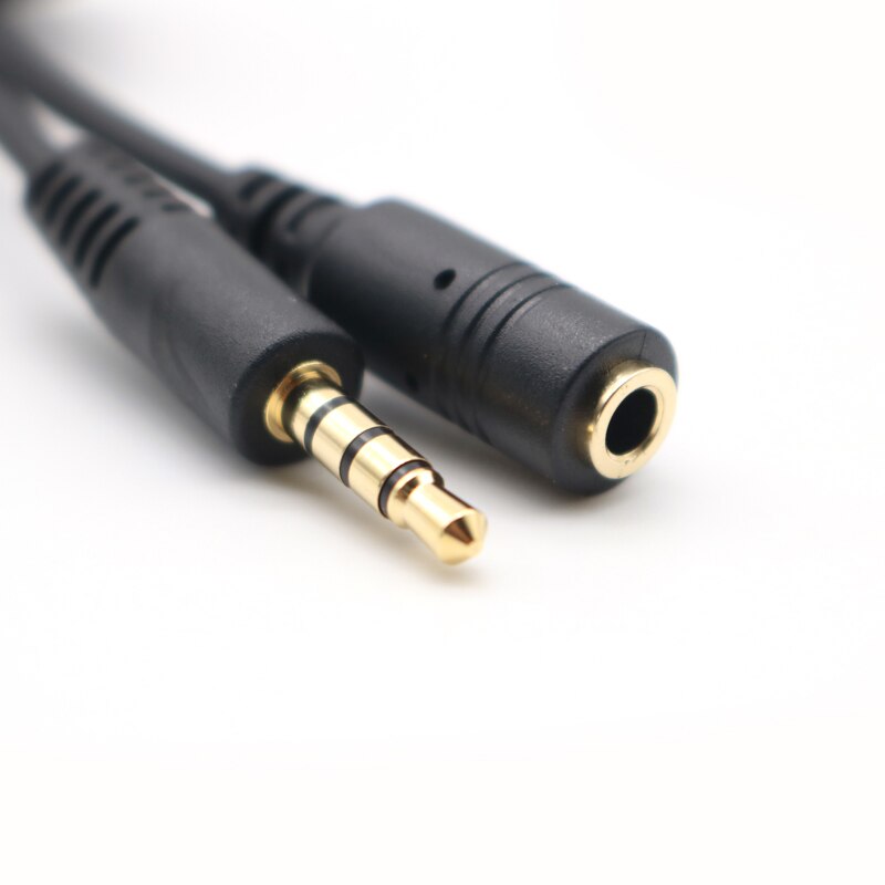 3.5mm 3 Pole TRS Female to 4 Pole TRRS Male Microphone Adapter Cable For Smart Phone UC9982