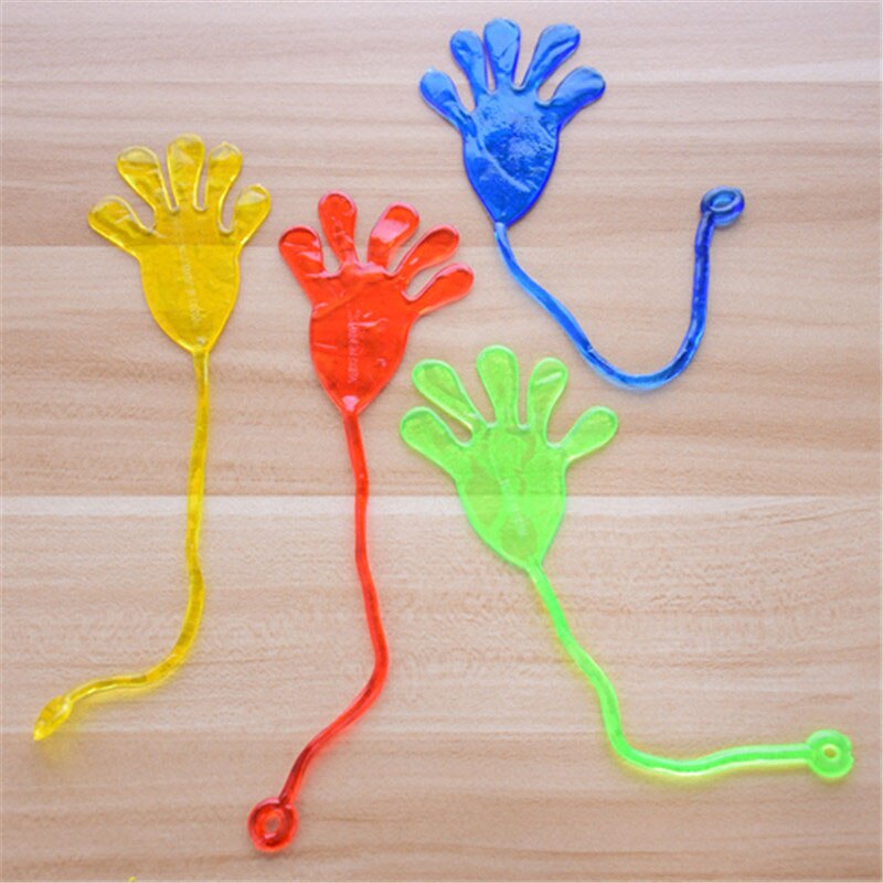 2Pcs Kids Elastische Kleverige Handen Palm Partij Gunst Speelgoed Nieuwigheden Prijzen Speelgoed Voor Kinderen Antistress Vervormd Speelgoed