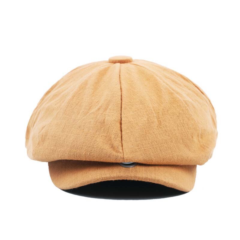 Gorro estilo británico para hombre, gorra de algodón Ascot, caqui, Retro octogonal plana, para Otoño e Invierno