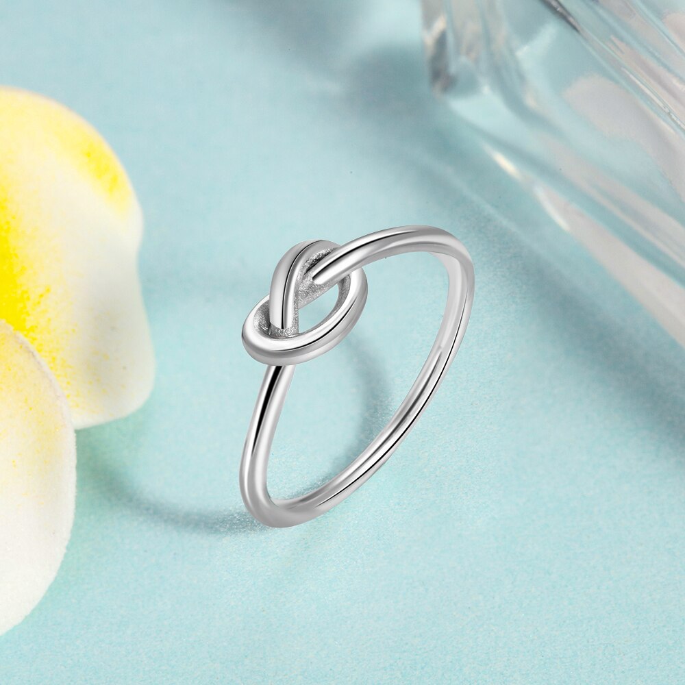 Anéis de prata esterlina 925, minimalista, estilo simples, anéis femininos, prata 925, presente de joia para a namorada (lam hub fong)